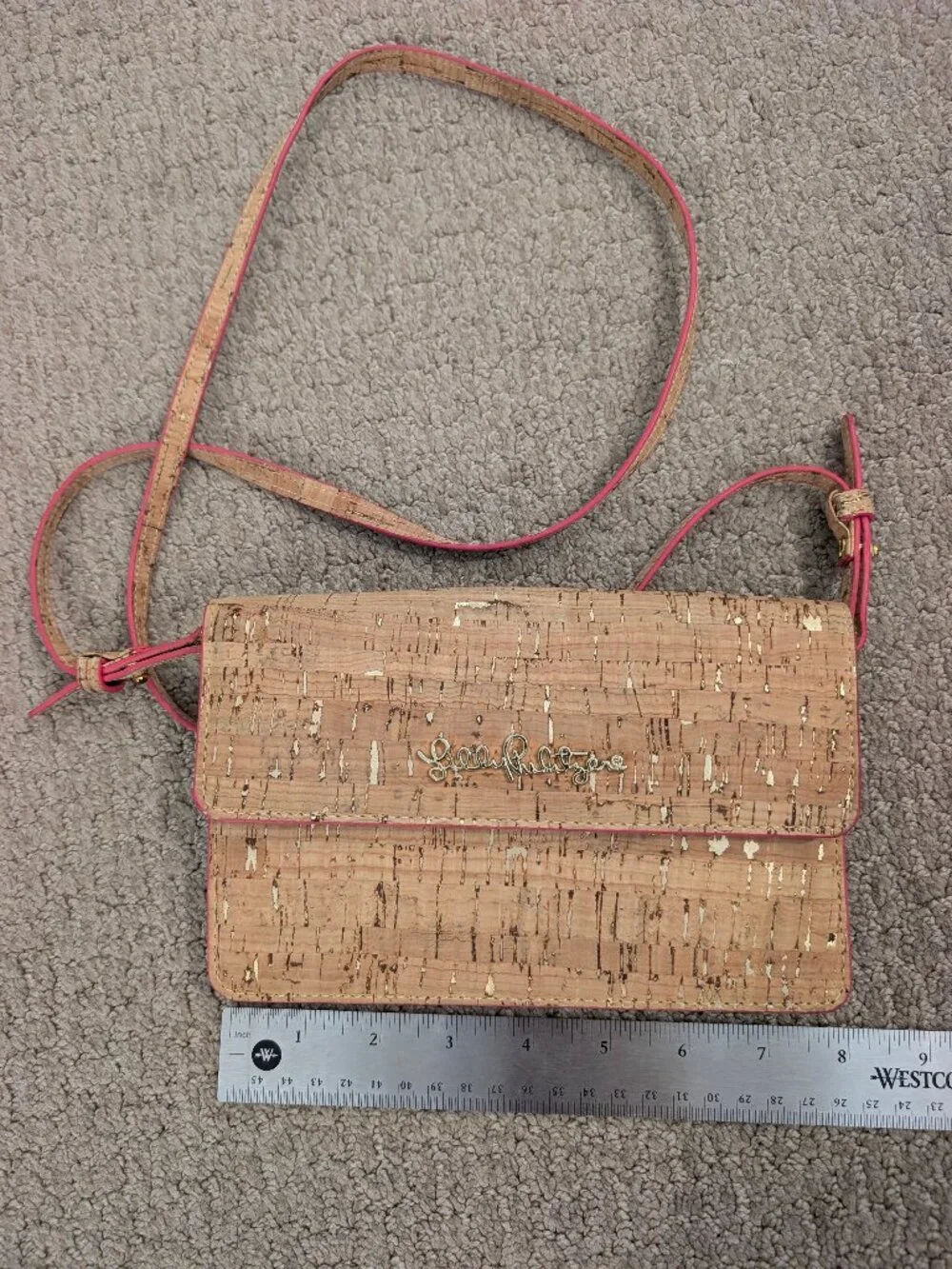Lilly Pulitzer Madigan Cork Crossbody Clutch bag small